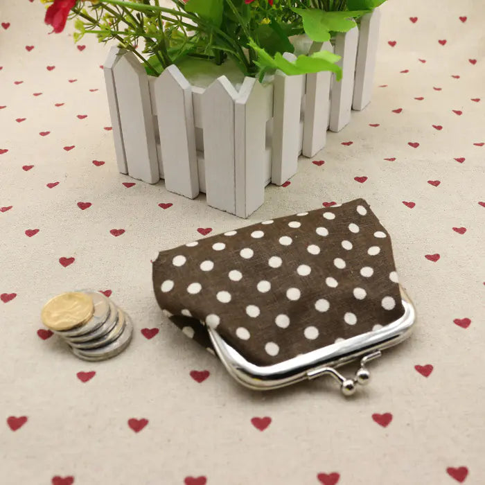 Cotton Dot Coin Purse - Creative Kids Wallet Gift