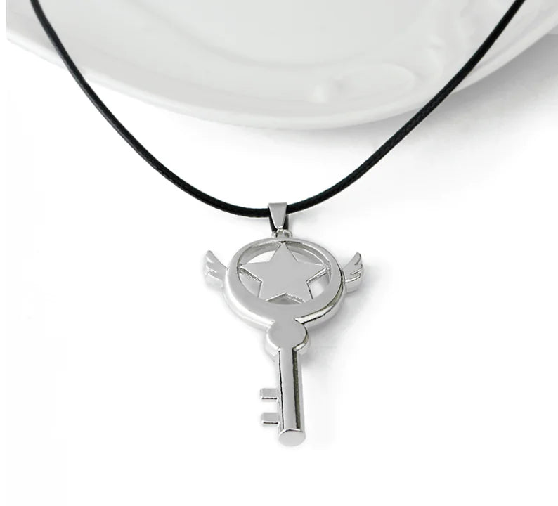 Sakura Cardcaptor Pendant Necklace with Rhinestones