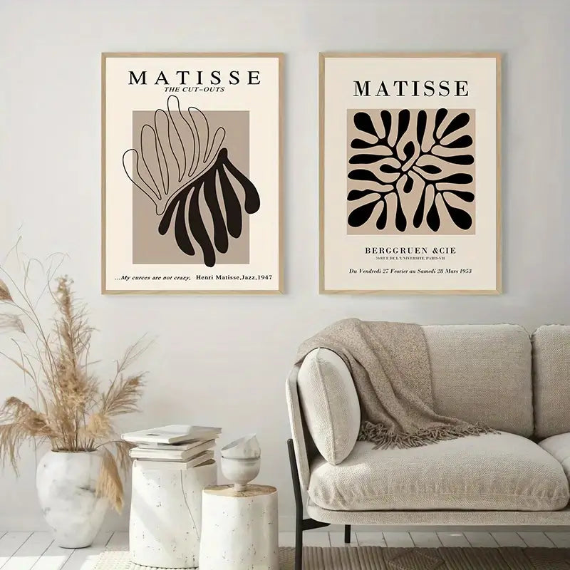 3pcs Matisse Abstract Body Line Canvas Wall Art 15.7x23.6"
