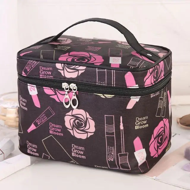 Waterproof Polyester Cosmetic Bag for Travel and Storage