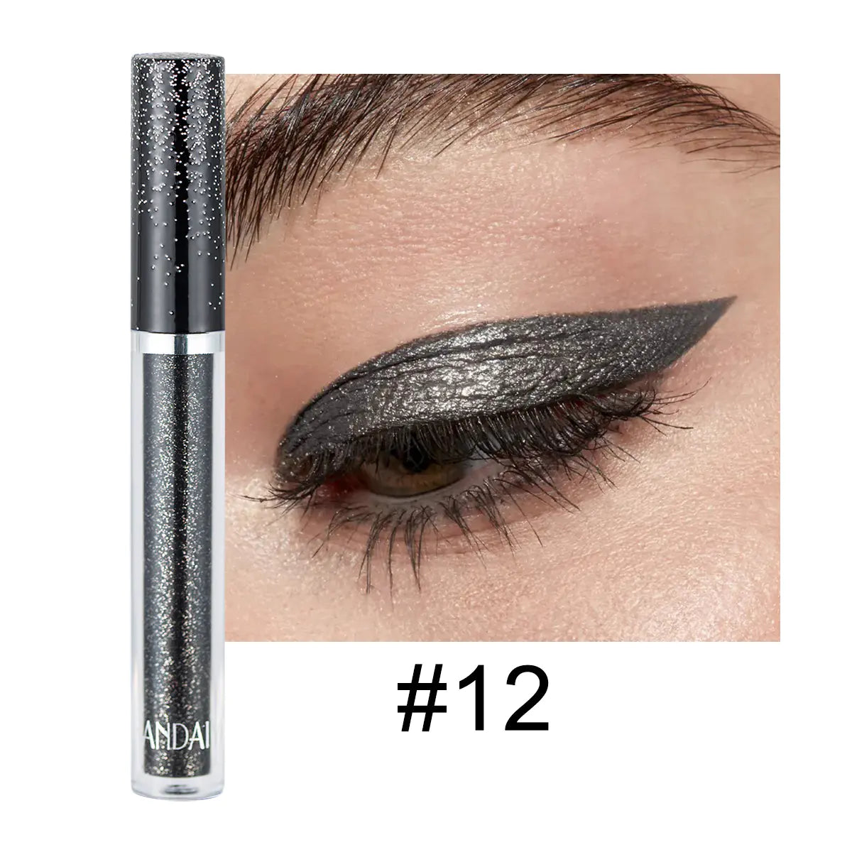 HANDAIYAN 12 Colors Diamond Liquid Eyeshadow Set