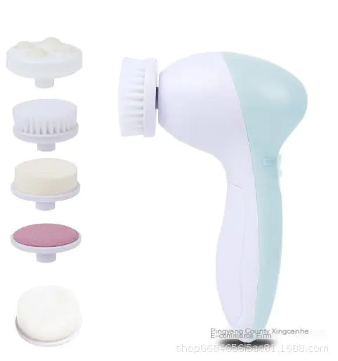 5-in-1 Electric Facial Cleansing and Massaging Device