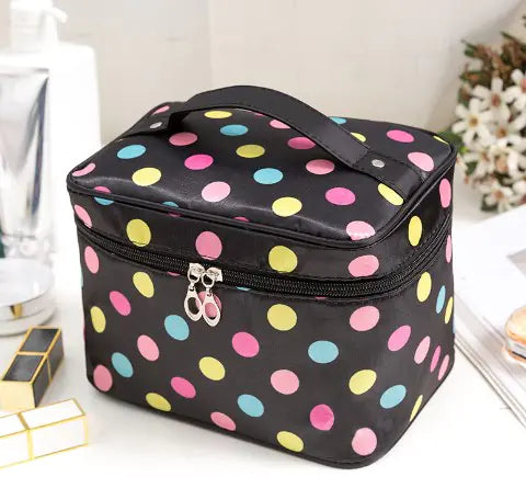 Waterproof Polyester Cosmetic Bag for Travel and Storage