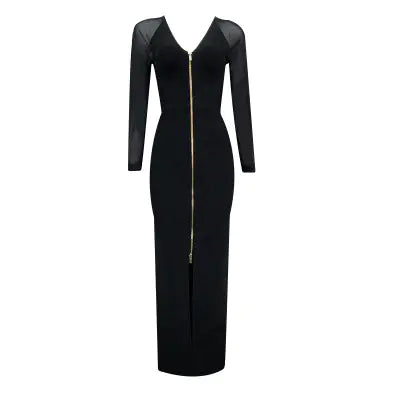 Metal Zipper Dress - Stylish and Versatile Design