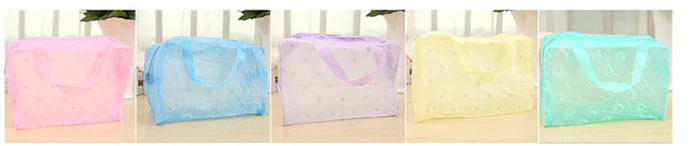 Floral Waterproof Cosmetic Bag for Travel and Organizing