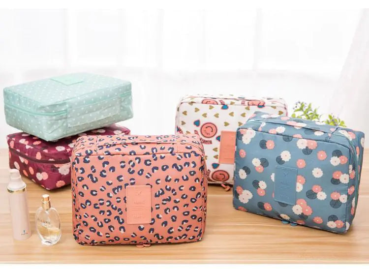 Waterproof Printed Makeup and Toiletry Bag for All