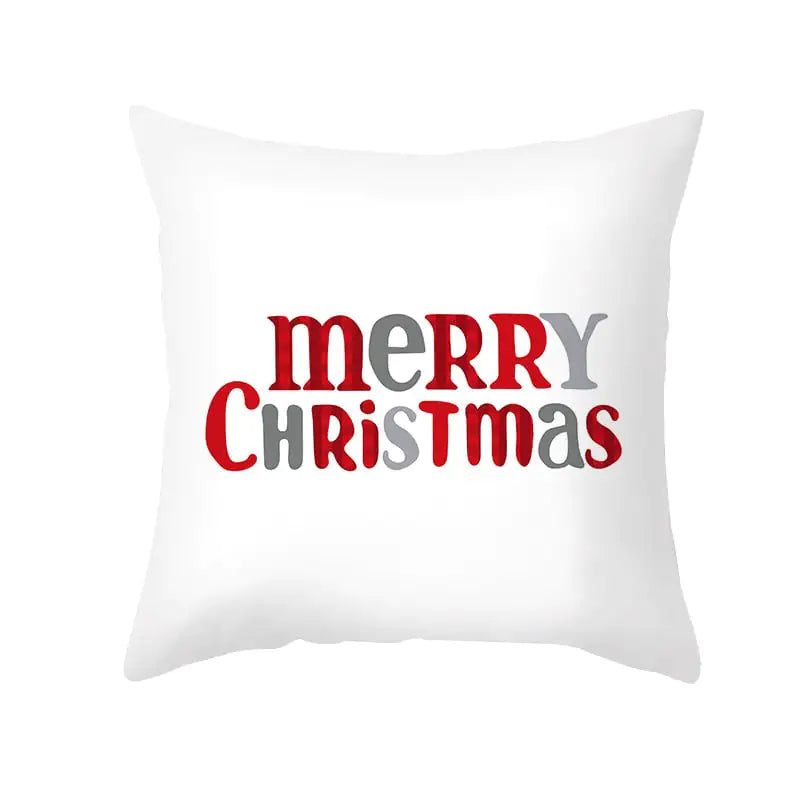 Cartoon Christmas Pillowcase for Office Sofa Cushion