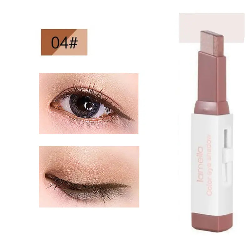 Waterproof Two Tone Eyeshadow Stick for Daily Use
