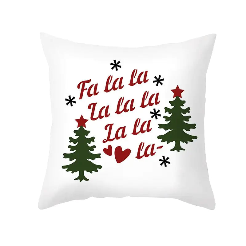 Cartoon Christmas Pillowcase for Office Sofa Cushion