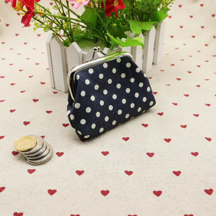 Cotton Dot Coin Purse - Creative Kids Wallet Gift