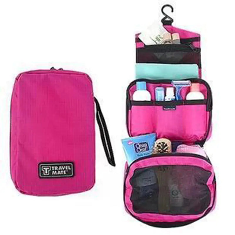 Travel Makeup and Toiletry Bag with Hook (Portable)