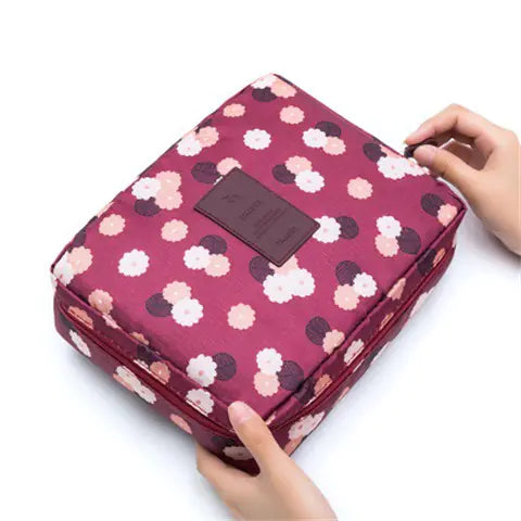 Waterproof Printed Makeup and Toiletry Bag for All