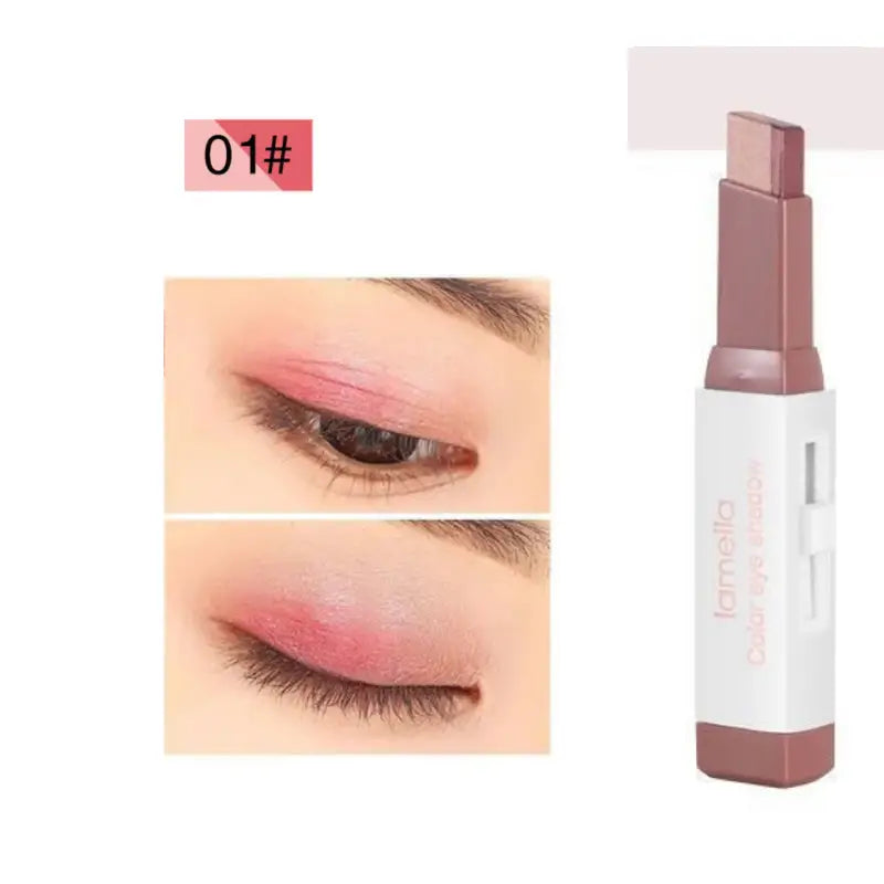 Waterproof Two Tone Eyeshadow Stick for Daily Use