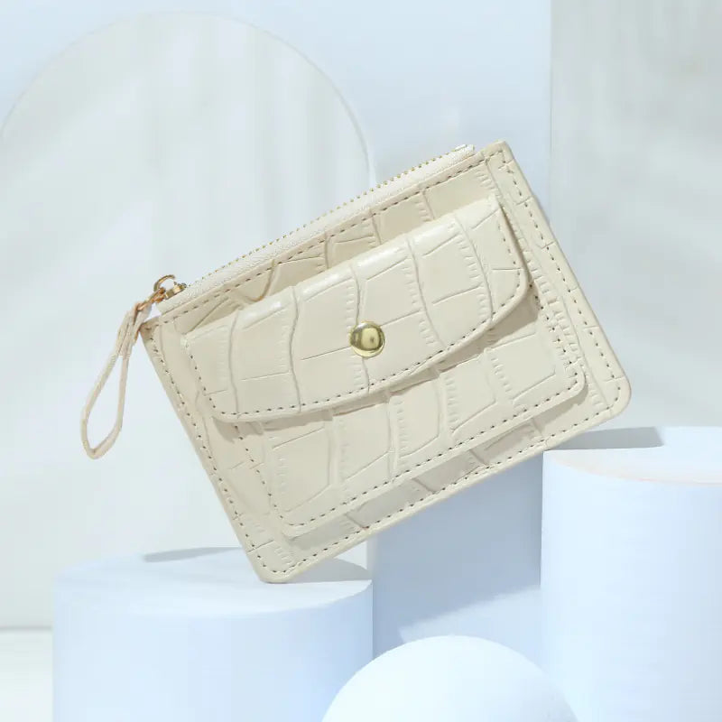 Multifunctional Zipper Coin Purse with Card Slots