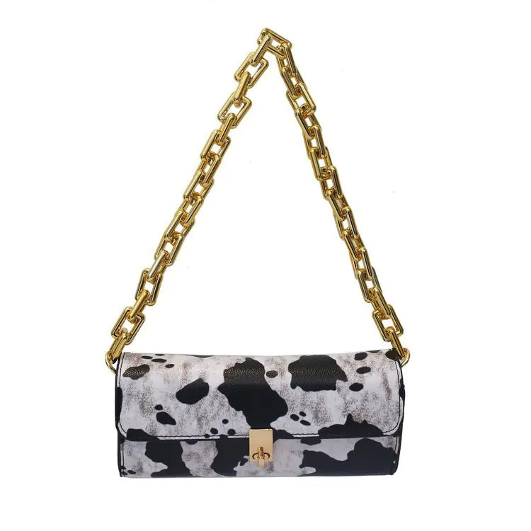 Cross-border French Niche Handbags with Thick Chain