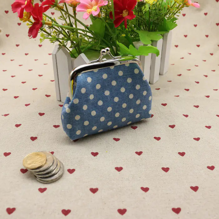 Cotton Dot Coin Purse - Creative Kids Wallet Gift