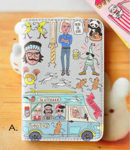 Novelty Passport Organizer Wallet for Travel Essentials